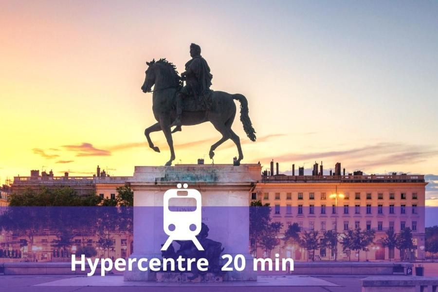 Апартаменти Le Petit Cocon - Parking Prive - Lyon Sud Венісьє Екстер'єр фото